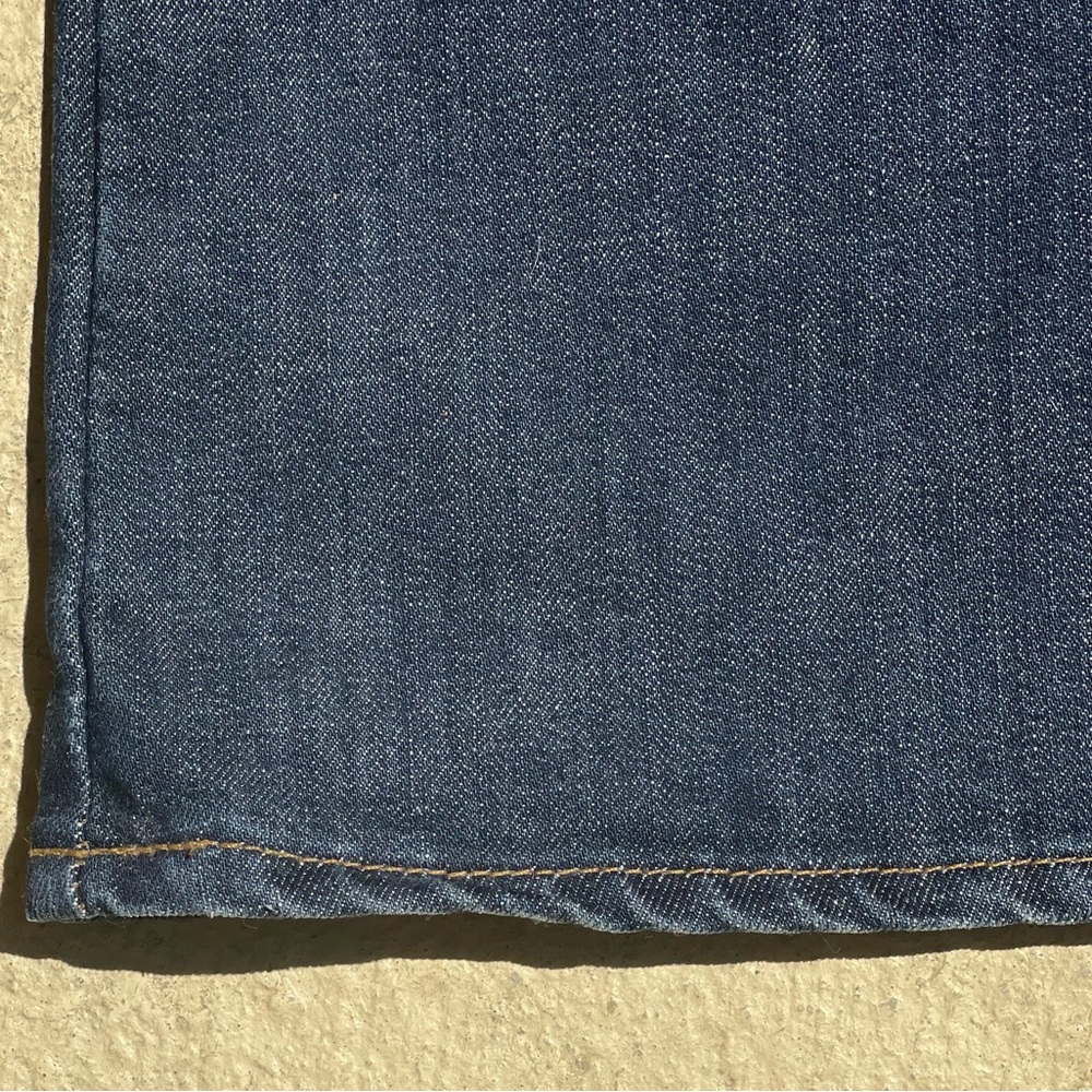 GAP Embroidered Dark Wash Flare Jeans with Floral Accent Size 16 EUC - Picture 13 of 15